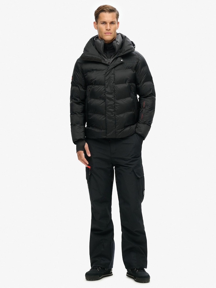 Superdry Black Ski Sport Puffer Jacket - Image 2 of 4
