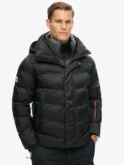 Superdry Black Ski Sport Puffer Jacket - Image 3 of 4