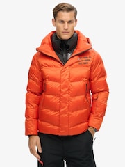 Superdry Orange Ski Sport Puffer Jacket - Image 1 of 1