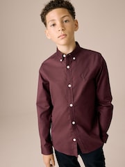 Plum Purple Single Oxford Shirt (3-16yrs) - Image 1 of 7