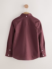 Plum Purple Single Oxford Shirt (3-16yrs) - Image 4 of 7