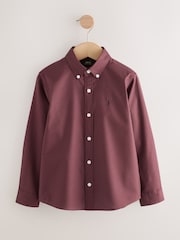 Plum Purple Single Oxford Shirt (3-16yrs) - Image 5 of 7