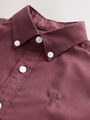 Plum Purple Single Oxford Shirt (3-16yrs) - Image 7 of 7