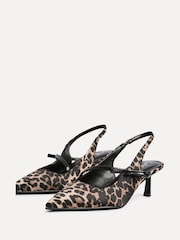 Linzi Animal Timeless Court Heels With Bow Detail - Image 1 of 5
