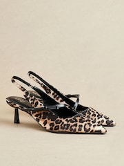 Linzi Animal Timeless Court Heels With Bow Detail - Image 6 of 6