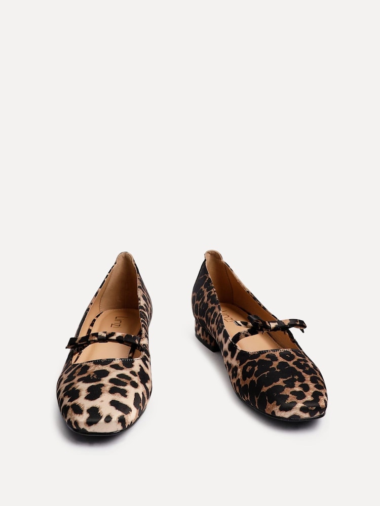 Linzi Animal Cressida Ballet Pumps With Bow Detail - Image 3 of 5