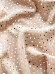 Gold Foil Spot Velour Dress (3-16yrs) - Image 3 of 4