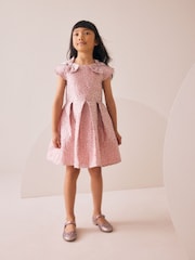 Pink Animal Jacquard Prom Dress (3-16yrs) - Image 2 of 4