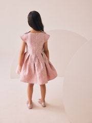 Pink Animal Jacquard Prom Dress (3-16yrs) - Image 3 of 4