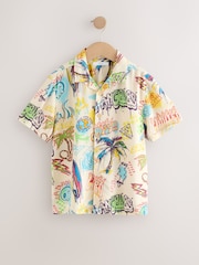 Ecru Graffitti Short Sleeve Printed Shirt (3-16yrs) - Image 1 of 4