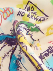 Ecru Graffitti Short Sleeve Printed Shirt (3-16yrs) - Image 3 of 4