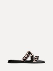 Linzi Animal Cassandra Double Strap Sandals With Buckle Detail - Image 2 of 5