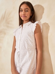 Lipsy Hemdkleid mit Lochstickerei (3 – 16 Jahre) - Bild 2 von 4