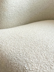 Royalcraft OffWhite Boucl Boux Three-Seater Sofa With Ottoman - Image 2 of 5