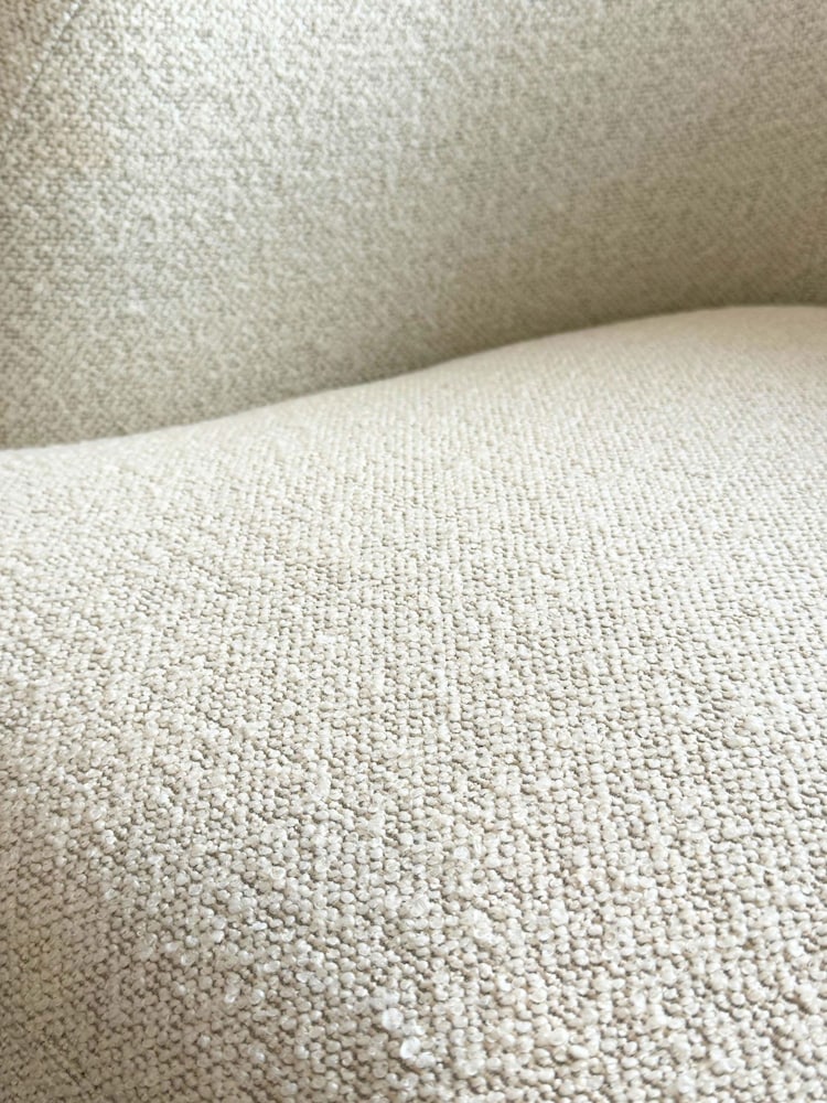 Royalcraft OffWhite Boucl Boux Three-Seater Sofa With Ottoman - Image 2 of 5 Royalcraft OffWhite Boucl Boux Three-Seater Sofa With Ottoman - Image 2 of 5