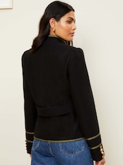 Love & Roses Black Tipped Military Shorts Jacket - Image 2 of 4