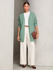 Lipsy Cosy Knitted Honeycomb Sleeve Longline Cardigan - Imagen 4 de 4