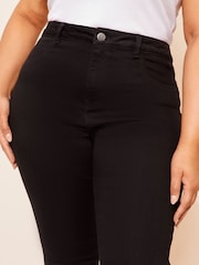 Friends Like These Black Curve High Waisted Jeggings - Image 3 of 4