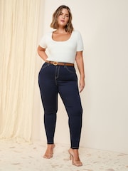 Friends Like These Blue Curve High Waisted Jeggings - Image 1 of 4