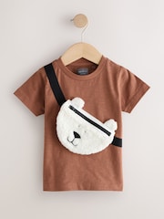 Light Brown 100% Cotton Borg Baggy T-Shirt - Image 1 of 1