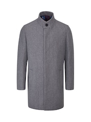 Skopes Grey Tailored Fit Faulkner Overcoat - Image 5 of 6