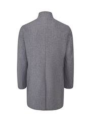 Skopes Grey Tailored Fit Faulkner Overcoat - Image 6 of 6