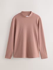 Pink Long Sleeves Turtle Neck T-Shirt - Image 1 of 1