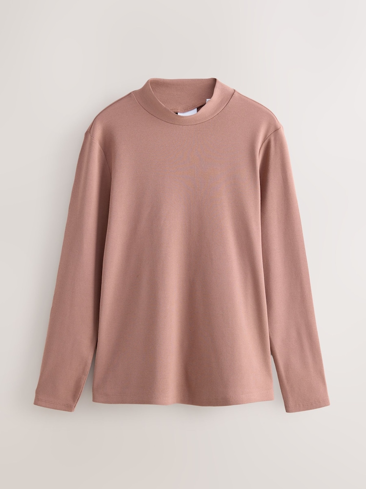 Pink Long Sleeves Turtle Neck T-Shirt - Image 1 of 1