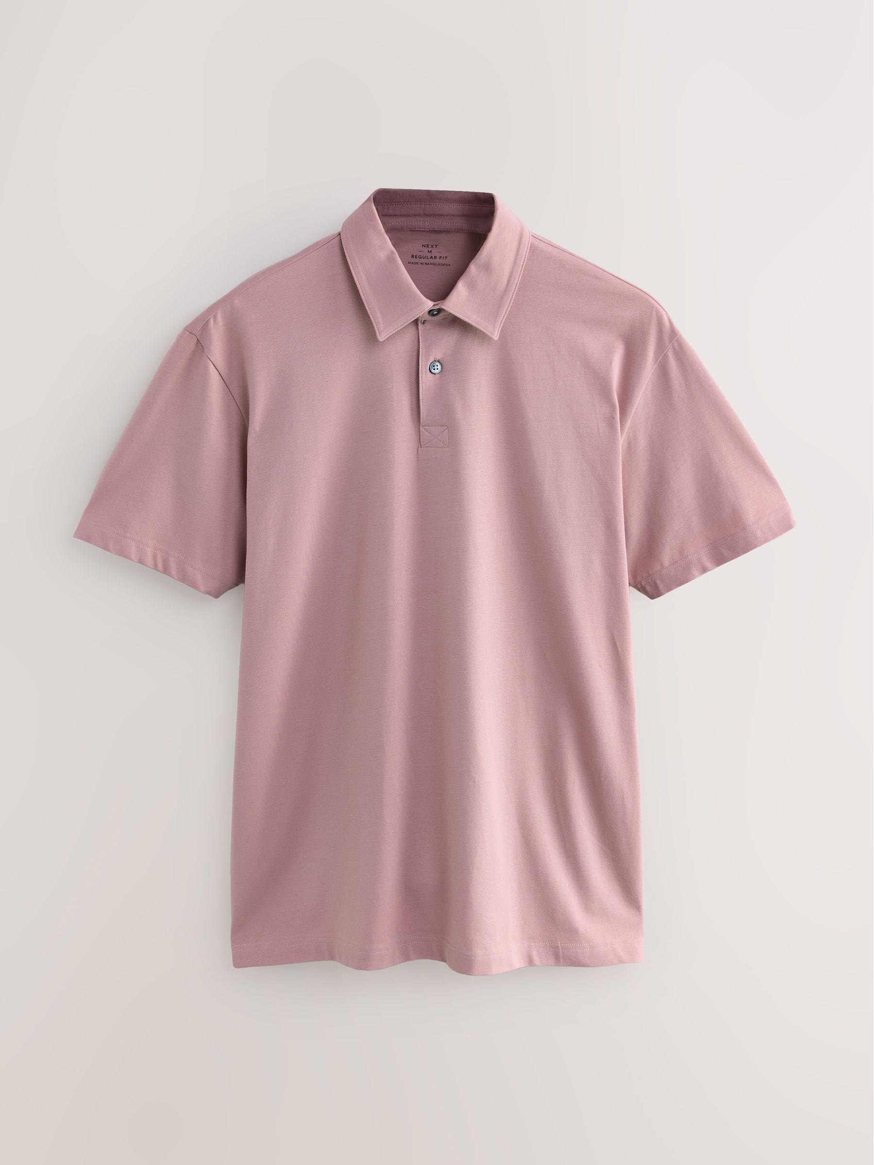 Buy Dusky Stamp Pattern Regular Fit Short Sleeve Jersey Polo