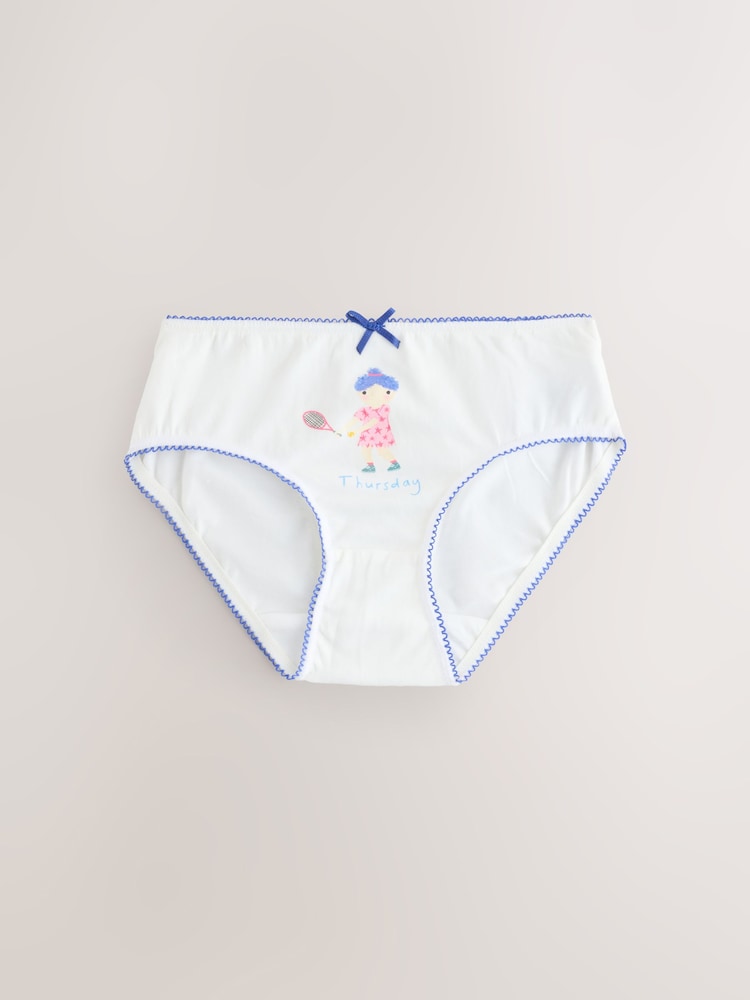 White Briefs 7 Pack (1.5-12yrs) - Image 6 of 11