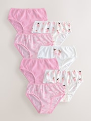 Pink Ballerina Briefs 7 Pack (1.5-12yrs) - Image 1 of 11