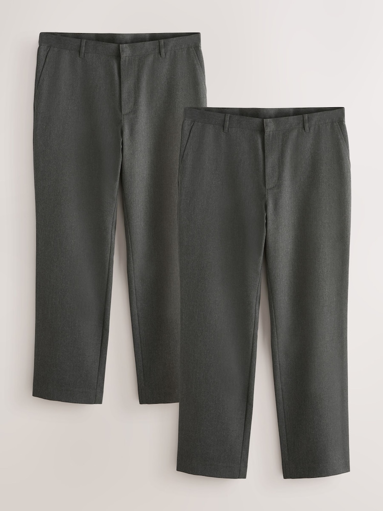 Grau - Elegante Hosen mit Faltendesign im 2er-Pack - Bild 1 von 11 Grau - Elegante Hosen mit Faltendesign im 2er-Pack - Bild 1 von 11