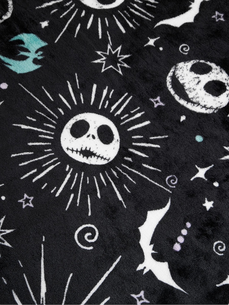 Skinnydip Black Disney Nightmare Before Christmas Blanket - Image 2 of 5 Skinnydip Black Disney Nightmare Before Christmas Blanket - Image 2 of 5