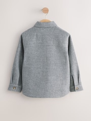 Grey Herringbone Brushed Shacket (3-16yrs) - Image 6 of 9