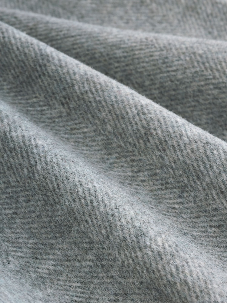 Grey Herringbone Brushed Shacket (3-16yrs) - Image 9 of 9