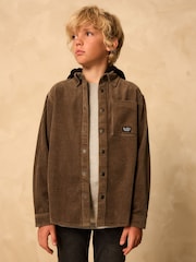 Khaki Green Corduroy Hooded Overshirt (3-16yrs) - Image 1 of 11