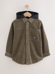 Khaki Green Corduroy Hooded Overshirt (3-16yrs) - Image 5 of 11