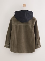Khaki Green Corduroy Hooded Overshirt (3-16yrs) - Image 6 of 11