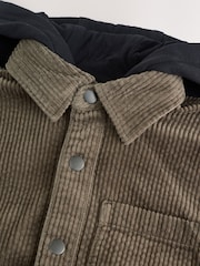 Khaki Green Corduroy Hooded Overshirt (3-16yrs) - Image 7 of 11