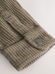 Khaki Green Corduroy Hooded Overshirt (3-16yrs) - Image 9 of 11