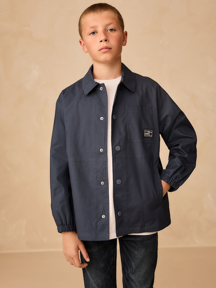 Navy Ripstop Overshirt (3-16yrs) - Image 2 of 9