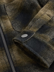 Neutral Check Zip Through Overshirt (3-16yrs) - Image 10 of 10
