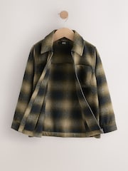 Neutral Check Zip Through Overshirt (3-16yrs) - Image 6 of 10
