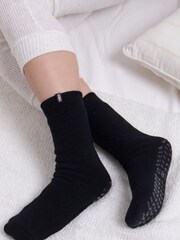Totes Black Ladies Thermal Brushed Socks 2 Pair - Image 4 of 5