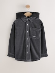 Charcoal Grey Corduroy Hooded Overshirt (3-16yrs) - Image 5 of 8