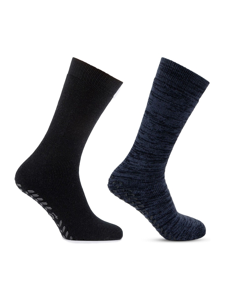 Totes Mens Thermal Brushed Socks 2 Pair - Изображение 2 из 5 Totes Mens Thermal Brushed Socks 2 Pair - Изображение 2 из 5