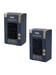 Totes Black Mens Thermal Brushed Socks 2 Pair - Image 3 of 5