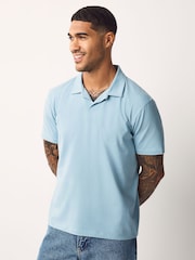 Pink / White / Blue - Short Sleeve Cuban Collar Polo Shirts 3 Pack - صورة 2 من 6