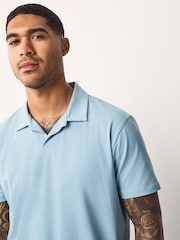 Pink / White / Blue - Short Sleeve Cuban Collar Polo Shirts 3 Pack - صورة 5 من 6