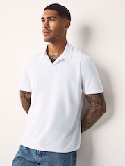 Pink / White / Blue - Short Sleeve Cuban Collar Polo Shirts 3 Pack - صورة 6 من 6